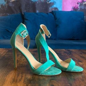 Turquoise in color "Just Fab" Heel